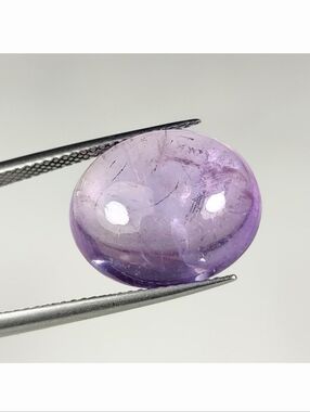 13.27 Ct Natural Purple Rutile Amethyst Oval Cab